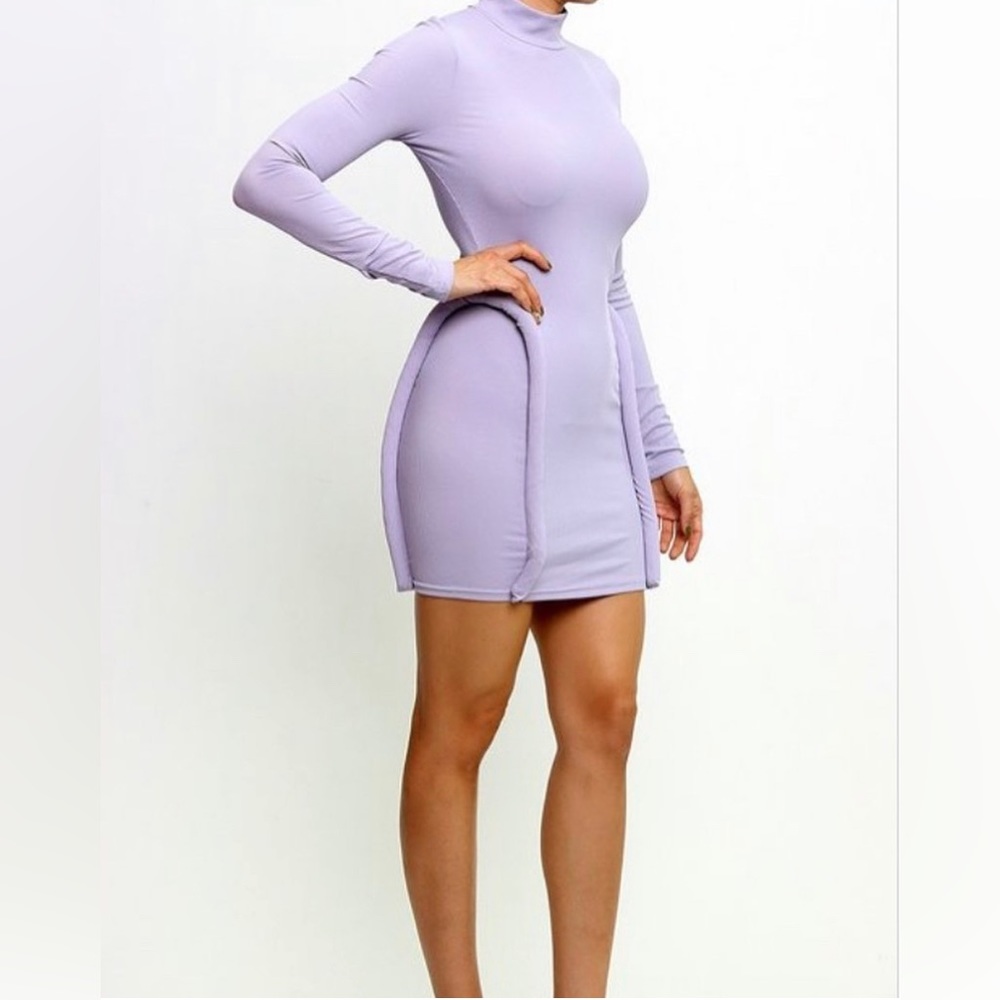 Futuristic lavender dress